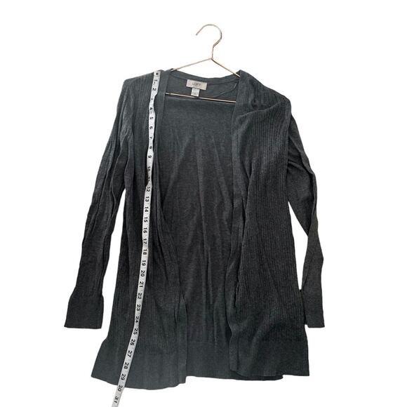 Loft gray open front cardigan size medium - Picture 4 of 6